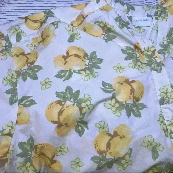 Out from under by Urban Outfitters Oversized Lemon Button Down Shirt - Picture 4 of 5